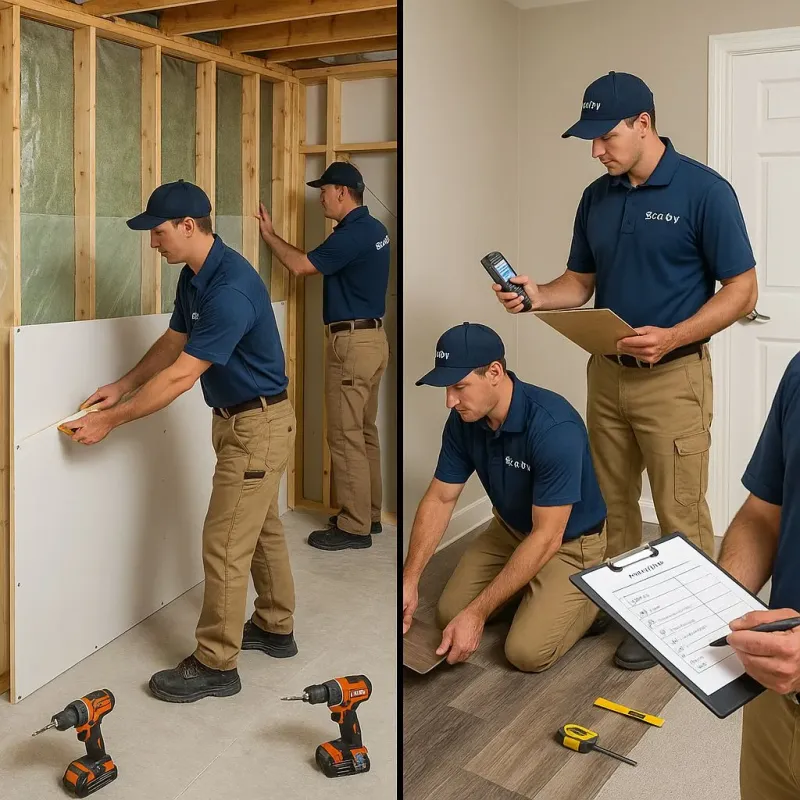 Repairs and Reconstruction process in Santaquin, UT